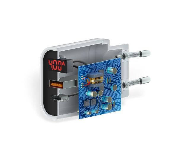 FOREVER CORE LED 1xUSB 1xUSB-C PD QC 3.0 20W - 1380778 - zdjęcie 2